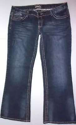 Women's Vanity Tyler Low Rise Bootcut Blue Jeans Size 36W/31L • $25.52