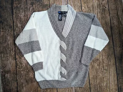 Women's Vintage IB Diffusion Silk Angora Blend Sweater Size Large • $24.49