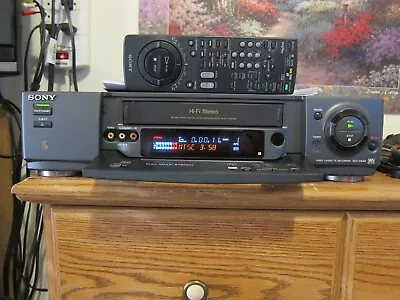 Sony SLV-X842 Multi System Hi Fi Stereo VCR PAL NTSC MESECAM 110-240v W/Remote  • $1050