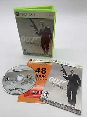 James Bond 007 Quantum Of Solace Xbox 360 CIB Complete Tested & Working • $7.95