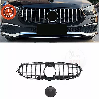 Front Bumper Mesh Grille GT Grill For 2021 2022 Mercedes Benz W213 E-Class • $126.89