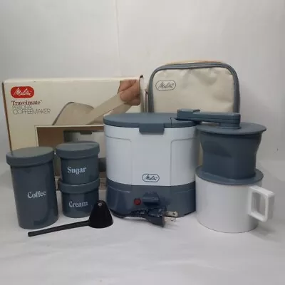 Vintage 1986 Melitta Travelmate Personal Portable Packable Coffeemaker TESTED  • $15