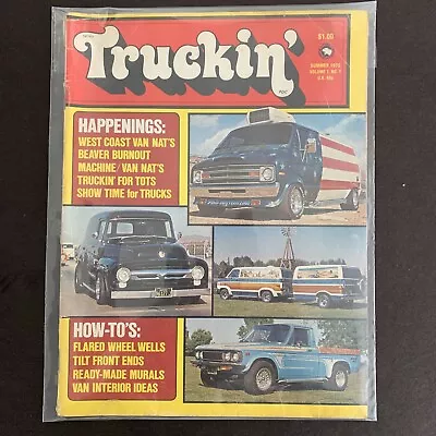 ISSUE #1 - TRUCKIN' MAGAZINE - Summer 1975 Vo. 1 No. 1 **EXTREMELY RARE* #OO-37 • $1099