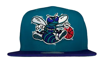 Mitchell & Ness NBA Charlotte Hornets HWC Team 2 Tone 2.0 Snapback Hat Cap New • $27.99