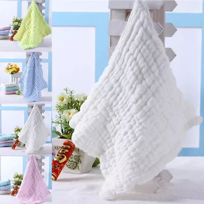Soft Cotton Baby Infant Newborn Bathing Towel Washcloth Feeding Wipe Cloth 11 • $25.28