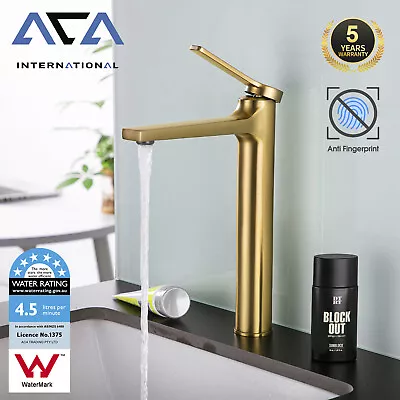 Vitarora Bathroom Sink Vanity Basin Mixer Tap Brass Laundry Faucet Gold Spout • $115