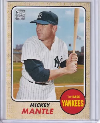 Mickey Mantle 2021 Topps SILVER LABLE 70TH ANN.  CARD #38 Mickey Mantle • $5.95