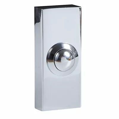 £13.59 • Buy New Byron Wired Bell Push Surface Mounted Chrome Colour Name Silver High Qualit