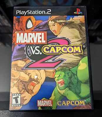 Marvel Vs Capcom 2 - PS2 - Black Label - CIB • $250