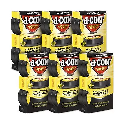 D-Con No View No Touch Covered Mouse Trap 6-Pack 2 Traps Each • $52.75