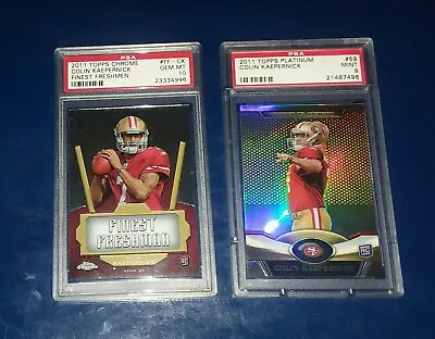 2011 Topps Chrome Finest Freshman Colin Kaepernick PSA 10 Gem Mint RC  • $110