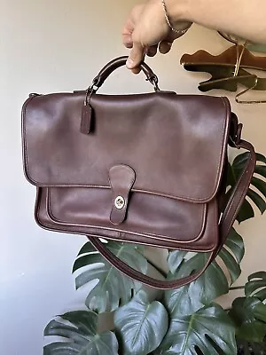 NOS Vintage Coach 5180 Briefcase Messenger Bag Leather MADE IN USA • $55