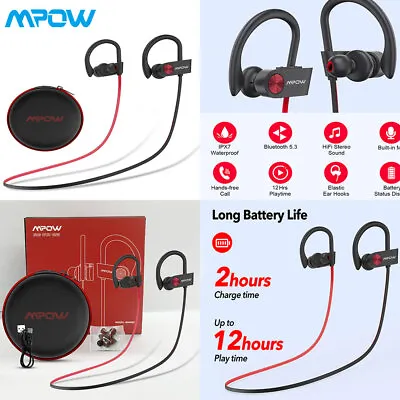 Mpow Wireless Bluetooth Headphones With Noise Cancelling Earphones IPX7 • £17.99