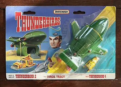 Matchbox Thunderbirds TB 2 & 4 Sealed Toy Die Cast Rescue Vehicle Virgil Tracy • $37.99