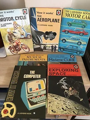 7 Vtg Ladybird Books. Mostly How It Works. 2/6d  1960's & Most In VGC For Age. • £28