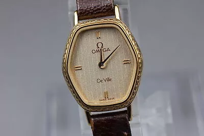 NEW Battery[Near MINT] Omega Deville 591.0159 Cal.1387 Gold Women's Quartz Watch • $450.60