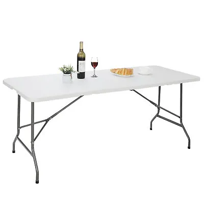 $44.98 • Buy 6FT Portable Folding Table Indoor Outdoor Picnic Camping Dining Party