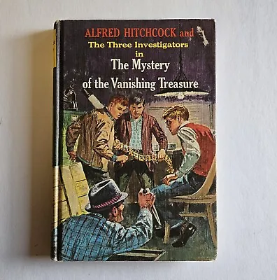 🕵‍THREE INVESTIGATORS 5 Mystery Of Th Vanishing Treasure 1966 Hitchcock UNREAD  • $25