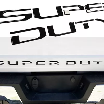 3D Raised Tailgate Letter Emblem For F-250 F-350 Superduty 2017-2019 Gloss Black • $19.39