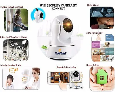 New 720P HD Wireless Wifi IP Camera Webcam Baby/Pet Monitor CAM Pan Tilt UK • £14.99