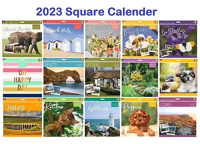 £4.80 • Buy 2023 CALENDAR Photos Square One Month View Wall Calendar Assorted Designs