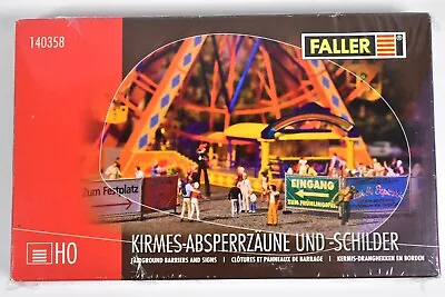 Film Sealed Box Faller Model Kit 140358 Ho Fairground Barriers & Signs • £20