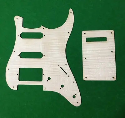 ST Guitar Pickguard 3ply-Solid Wood Flame Maple Veneer Guitar Scratch Plate • $28.90