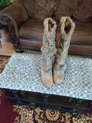 $75 • Buy  Womens Knee High Side Zipper Winter Boots Breckelle's Vintage SZ 7