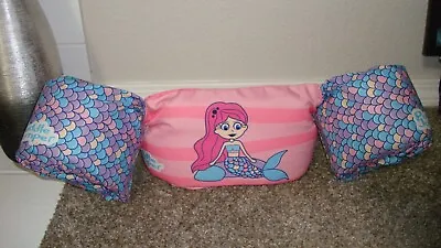 Stearns Puddle Jumper Swim Life Jacket Girls - Mermaid 30-50lbs Pink Purple Blue • $10