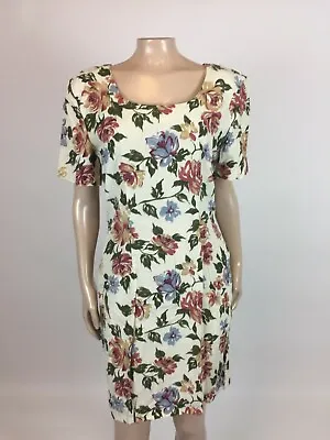 Vintage 80's 90's Breakin' Loose Women's Floral Dress Rayon Blend Mini Party ZZ4 • $9.99