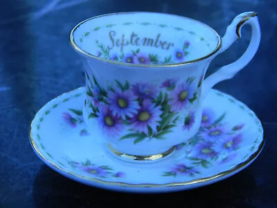 $99.99 • Buy Royal Albert Flower Of The Month  Michaelmas Daisy Walt Disney Company September