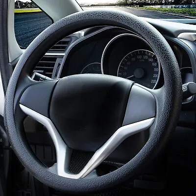 14-16  Universal Leather Texture Silicone Car Steering Wheel Cover Protector • $8.78