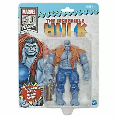 MARVEL LEGENDS 80th Anniversay Gray Hulk Action Figure Grey Retro 40th • $45
