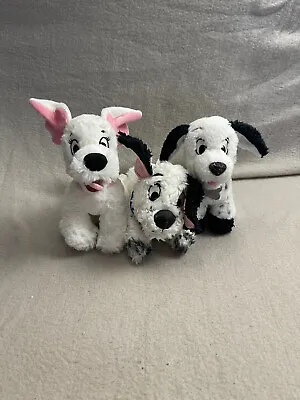 Disney 101 Dalmatians Bundle Of Soft Toy Plush Puppy Dogs • £16.95