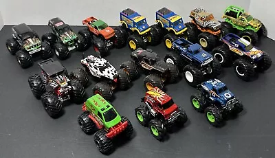 Hot Wheels Monster Trucks Monster Jam 1:64 Diecast Vehicle Lot Of 12 Mattel • $15.50