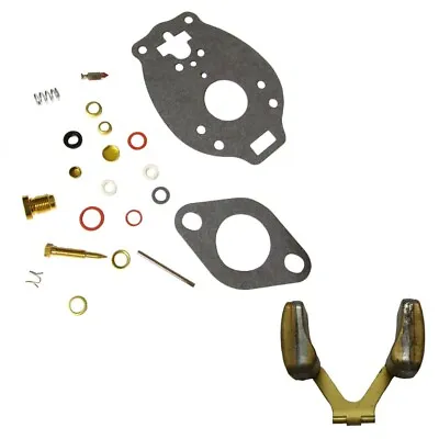 MARVEL SCHEBLER ECONOMY CARBURETOR KIT W/ FLOAT Fits Massey Ferguson TO20 50 • $32.90