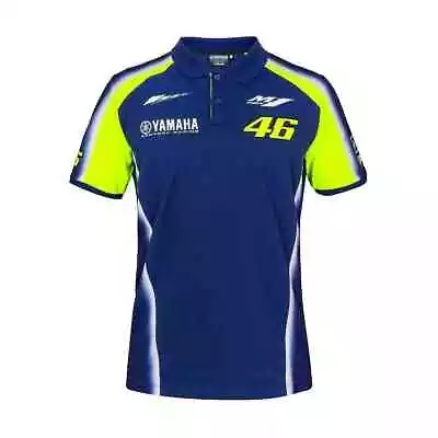 Moto Gp Valentino Rossi VR46 Dual Yamaha Mans Polo Shirt YDMPO314009 Size XS • £24.99