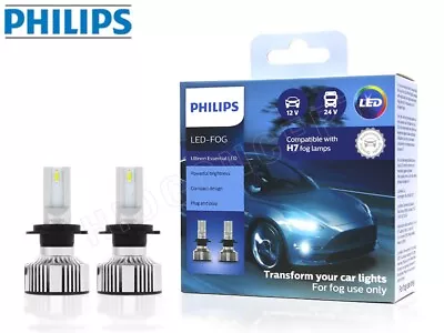 Philips H7 Ultinon Essential White LED Fog Light Bulbs | 11972UE2X2 | Pack Of 2 • $52.99