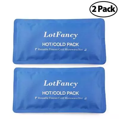 Gel Ice Hot Cold Pack Therapy Reusable For Injuries First Aid Back Shoulder Neck • $12.60