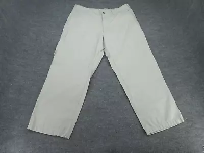 Columbia Pants Mens 40 Ivory Workwear Outdoors Zipper Pocket Pants Adult Khakis • $18.99