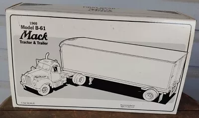 1st Gear 1960 Model B-61 Mack Tractor And Trailer H F Campbell Millerstown Pa • $69.99