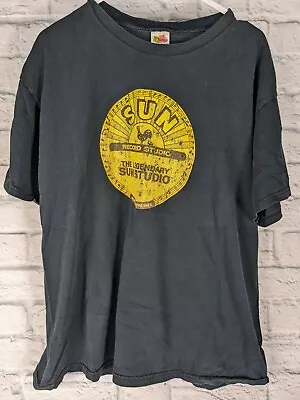 Vintage 90s Sun Studio Record Company T Shirt Music Memphis Sz XL • $16