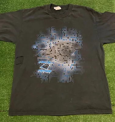 Vintage Carolina Panthers Tshirt Extra Large Black Mens Y2K Retro Steve Smith • $34.99