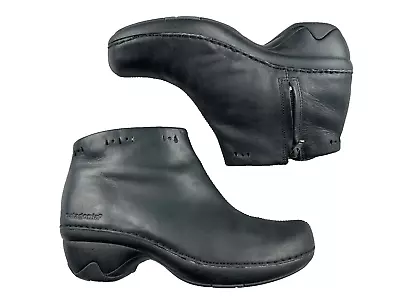 Patagonia Womens Better Clog Ankle Boots Black Leather  Shoes Size 8 Comfort • $25.88