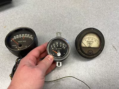 Mechanics Lot Of 3 Gauges- VDO HAMMETT RAC - All Untested • $11