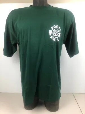 VB Victoria Bitter Men's T Shirt Green Cotton Sze XL NRL VB Footy Squad Logo • $12.99