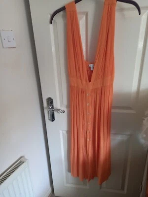 £0.99 • Buy Topshop Orange Beach Dress Size Medium 