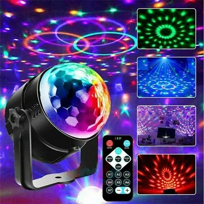 £9.99 • Buy Party Magic Ball Light LED RGB Rotating Club DJ Disco Stage Effect Lighting UK