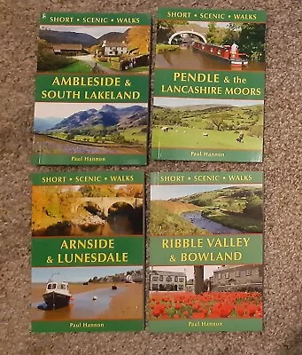 Set Of 4 CUMBRIA/LANCASHIRE Walking Guides To 120 Walks BRAND NEW Signed.  • £7.99