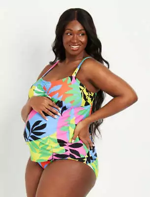 Beach Bump By Motherhood Maternity Multicolor Tankini Set Size Medium NWOT • $33.29